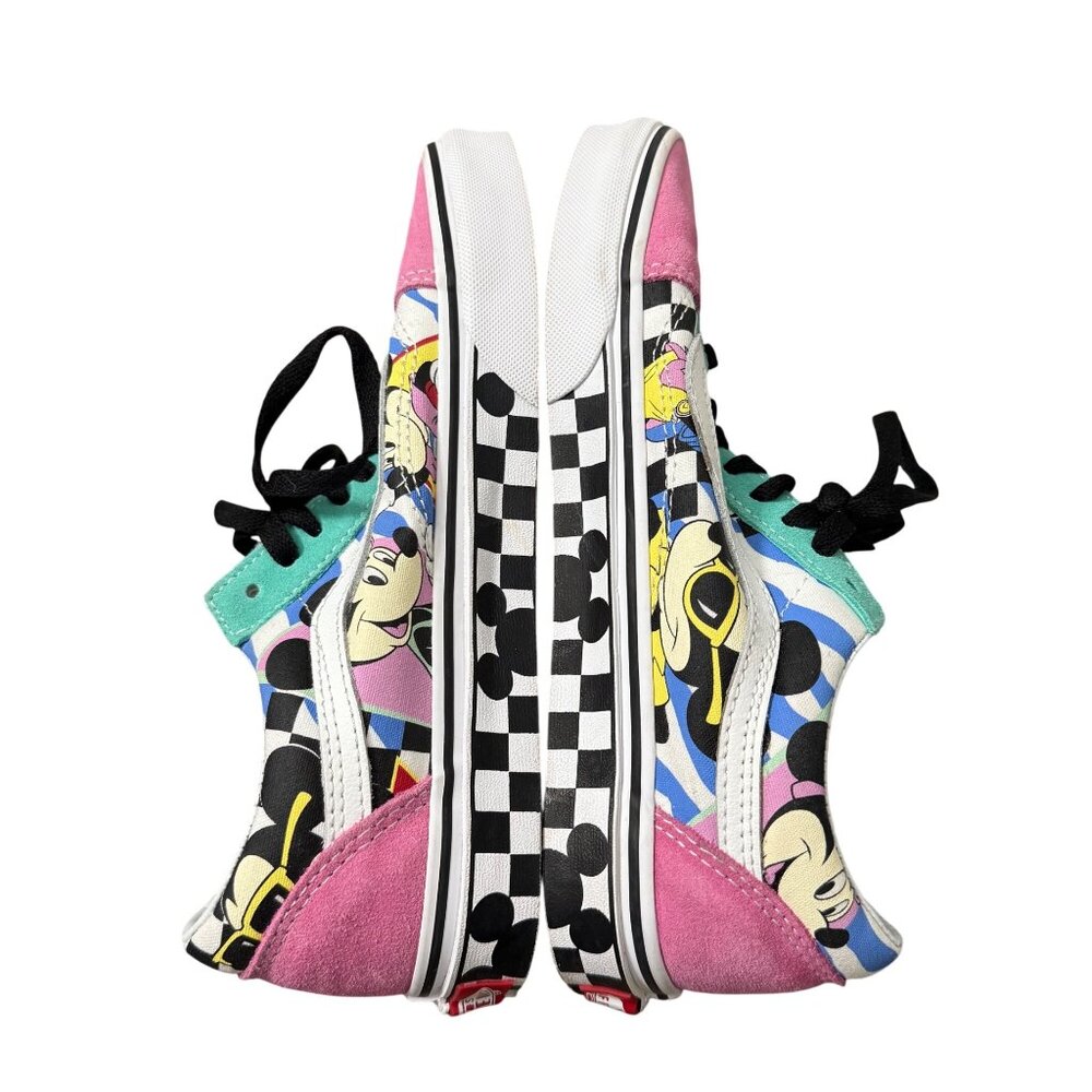 Vans Disney X Old Skool 80s Retro Mickey Mouse Suede Cap Toe Sneakers Womens 8 - Picture 4 of 8